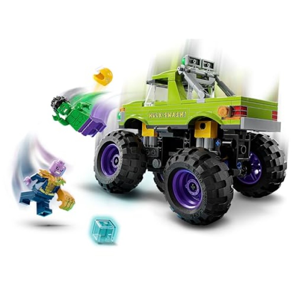 LEGO Marvel The Hulk Truck vs. Thanos Building Toy Set 76312 - Image 2