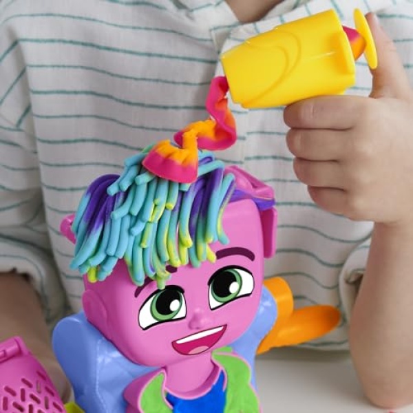 Play-Doh Hair Stylin' Salon 6 Tubs & 7 Accessories Playset - Image 4
