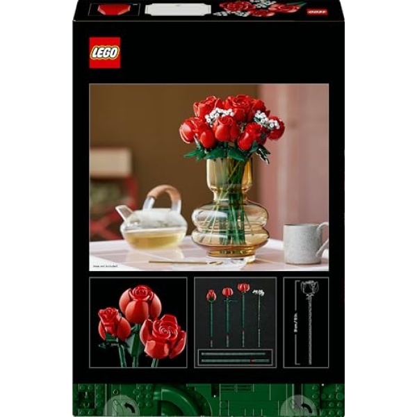 LEGO Icons Bouquet of Roses Flowers Set for Adults 10328 - Image 7