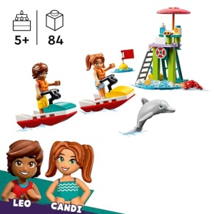 LEGO Friends Beach Water Scooter Toy Mini-Doll Set 42623