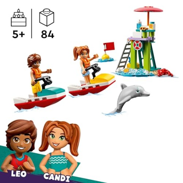 LEGO Friends Beach Water Scooter Toy Mini-Doll Set 42623