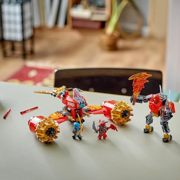 LEGO NINJAGO Kai's Mech Storm Rider 2in1 Ninja Toy Set 71830 - Image 4