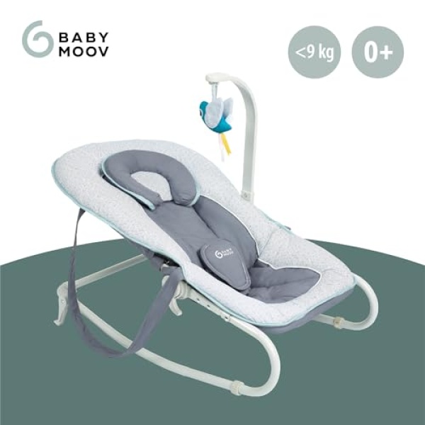 Babymoov Graphik Bouncer - Blue - Image 2