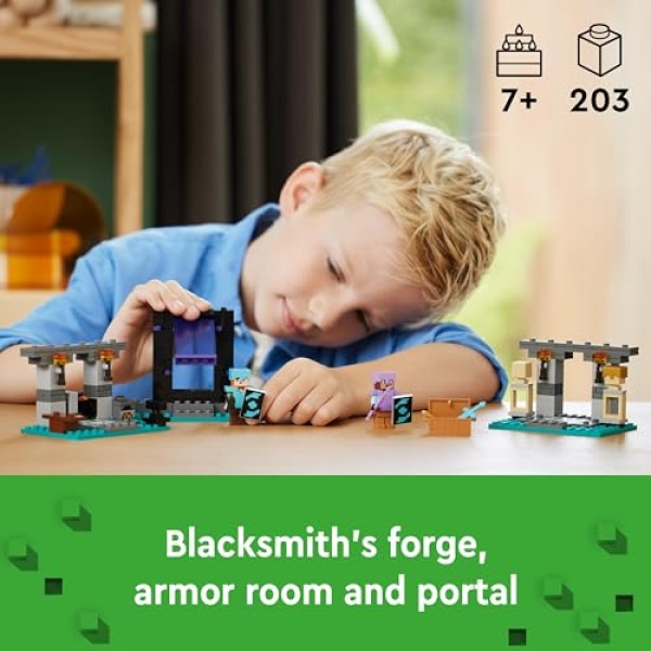 LEGO Minecraft The Armoury Toy with Character Figures 21252 - Image 2