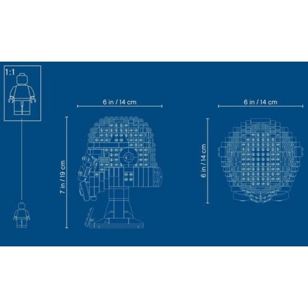 LEGO Star Wars Stormtrooper Helmet Display Set - 75276 - Image 2