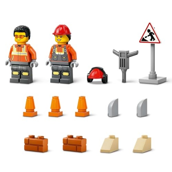 LEGO City Yellow Construction Wheel Loader Vehicle Toy 60450 - Image 4