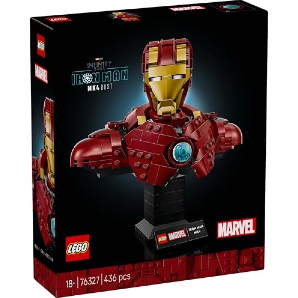 LEGO Marvel Iron Man MK4 Bust Building Set for Adults 76327 - Image 9