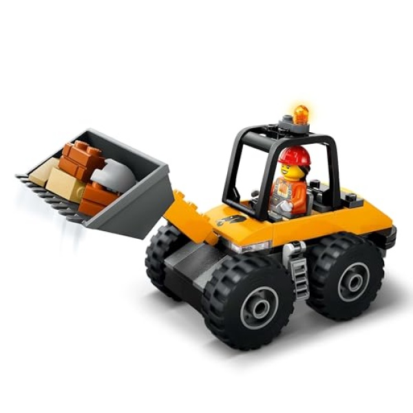 LEGO City Yellow Construction Wheel Loader Vehicle Toy 60450 - Image 5