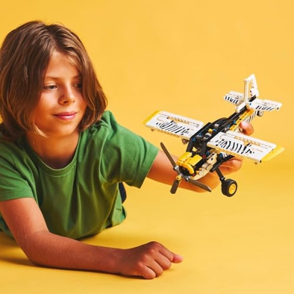 LEGO Technic Bush Plane Building Toy Set for Kids 42198 - Image 6
