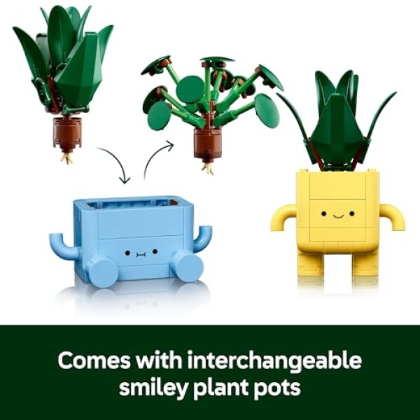LEGO Botanicals Happy Plants Home Decor Building Set 10349 - Image 5