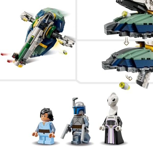 LEGO Star Wars Jango Fett's Starship Building Toy Set 75433 - Image 3