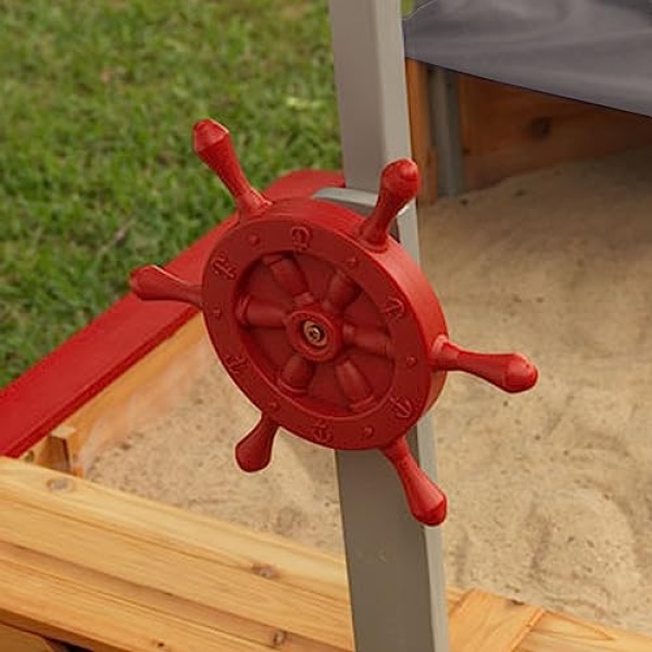 KidKraft Pirate Sandboat Sandbox - Image 5