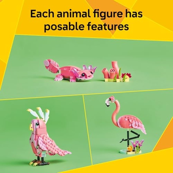 LEGO Creator 3in1 Wild Animals: Pink Flamingo Set 31170 - Image 3