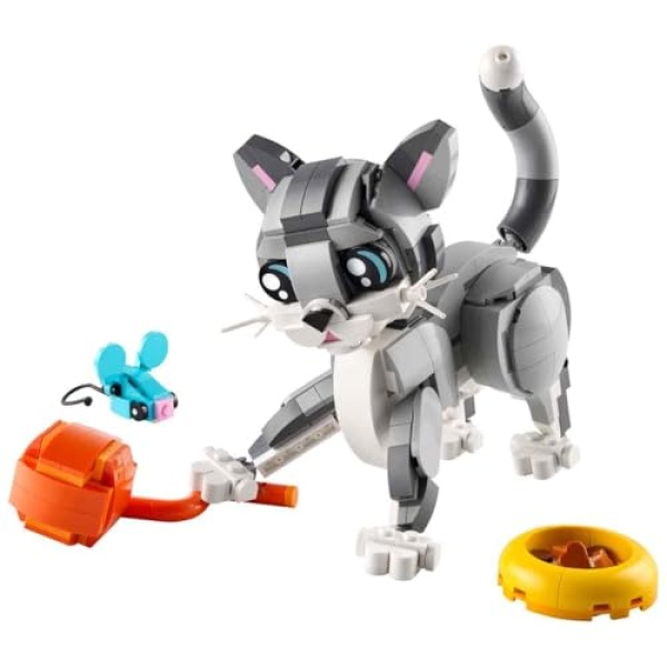 LEGO Creator 3in1 Playful Cat Figure, Toy Animal Set 31163 - Image 3