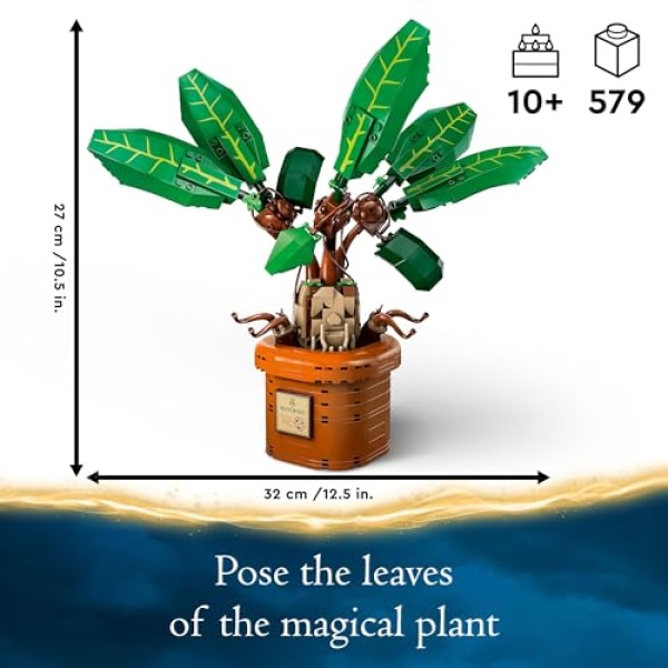 LEGO Harry Potter Mandrake Magical Plant Toy Figure 76433 - Image 2
