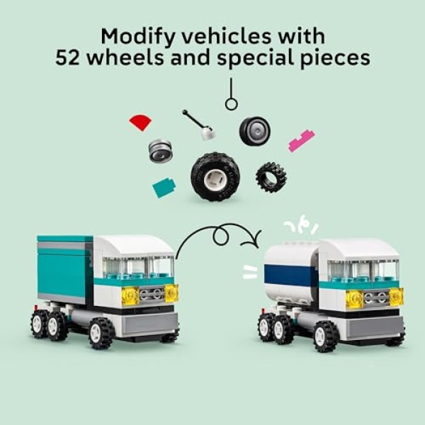 LEGO Classic Creative Vehicles with Car and Truck Toys 11036 - Image 4