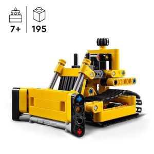 LEGO Technic Heavy-Duty Bulldozer Construction Toy 42163