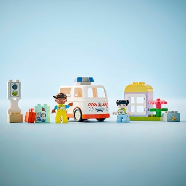 LEGO DUPLO Ambulance & Driver, Toddler Learning Toys 10447 - Image 3