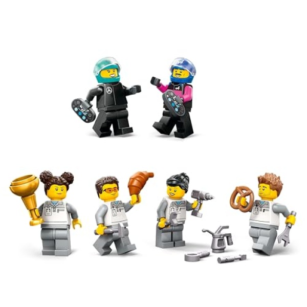 LEGO City F1 Garage & Mercedes-AMG & Alpine Cars Set 60444 - Image 3