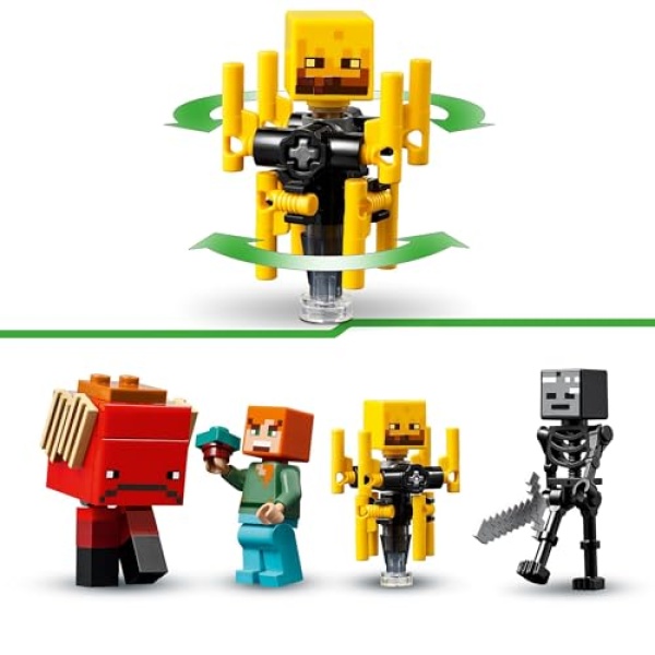 LEGO Minecraft The Nether Lava Battle Building Toy 21266 - Image 4
