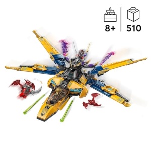 LEGO NINJAGO Ras and Arin's Super Storm Jet Ninja Toy 71833