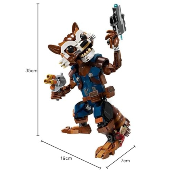 LEGO Marvel Rocket & Baby Groot Buildable Toy Figures 76282 - Image 9