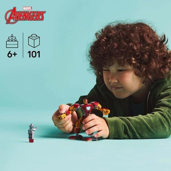 LEGO Marvel Iron Man Mech vs. Ultron Building Toy Set 76307 - Image 5
