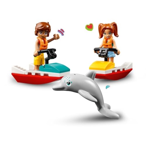 LEGO Friends Beach Water Scooter Toy Mini-Doll Set 42623 - Image 4