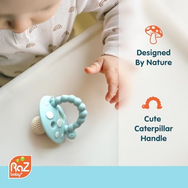 RaZbaby Chompy Silicon Teether - 2 Pack - Image 2