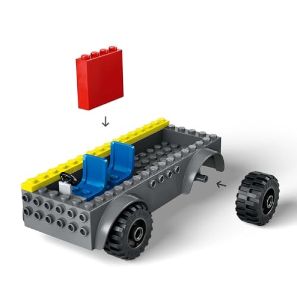 LEGO City Fire Engine with Ladder, Firefighter Toy 60463 - Image 4