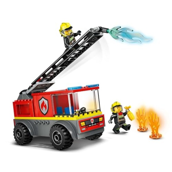 LEGO City Fire Engine with Ladder, Firefighter Toy 60463 - Image 6