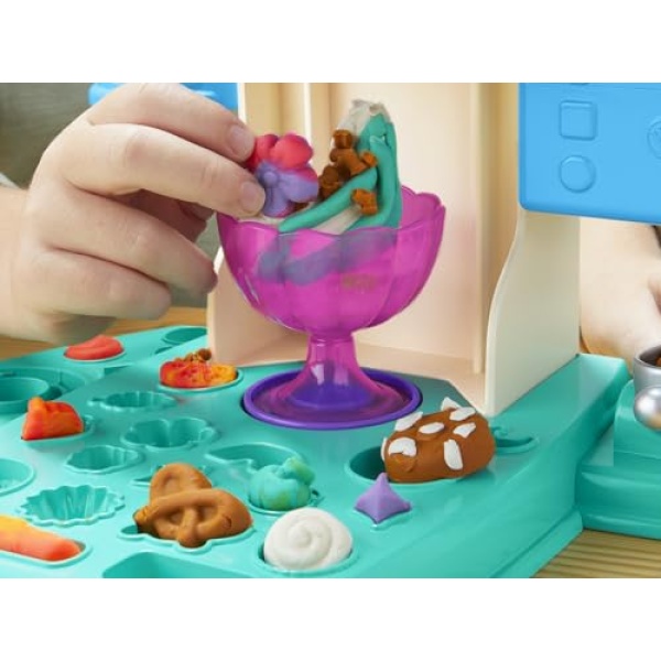 Play-Doh Rainbow Ice Cream Playset with 5 Tubs - Image 8