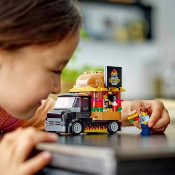 LEGO City Burger Van Food Truck Vehicle Toy Set 60404