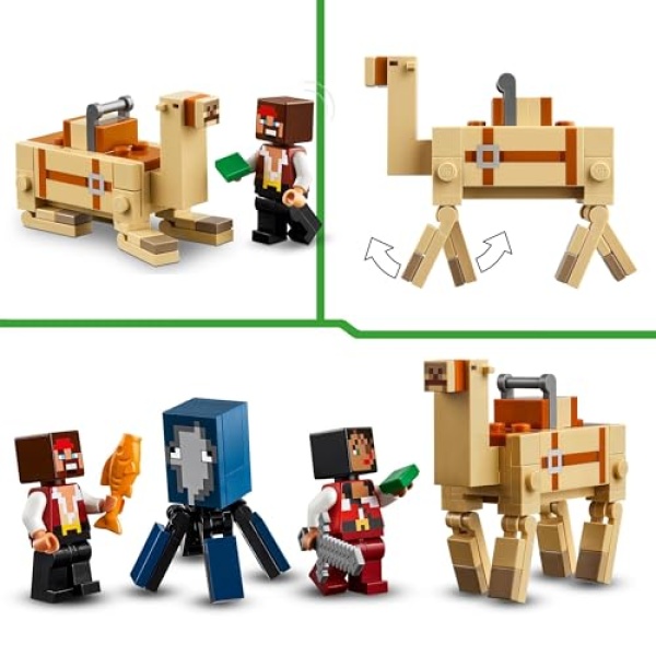 LEGO Minecraft The Pirate Ship Voyage Building Toy Set 21259 - Image 4