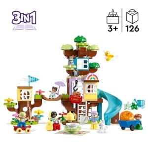 LEGO DUPLO 3in1 Tree House Set with Animal Figures 10993