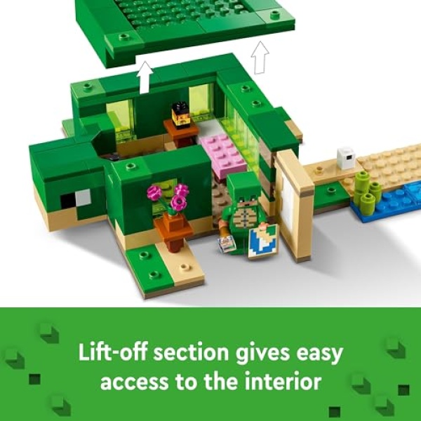 LEGO Minecraft The Turtle Beach House with Animal Toys 21254 - Image 6