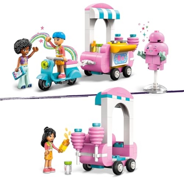 LEGO Friends Candyfloss Stand and Scooter Food Toy Set 42643 - Image 2