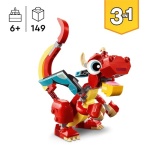 LEGO Creator 3in1 Red Dragon Toy with Animal Figures 31145
