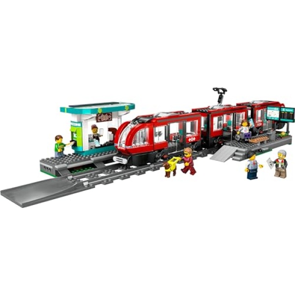 LEGO City Downtown Tram and Station Toy Set 60423 - Image 3
