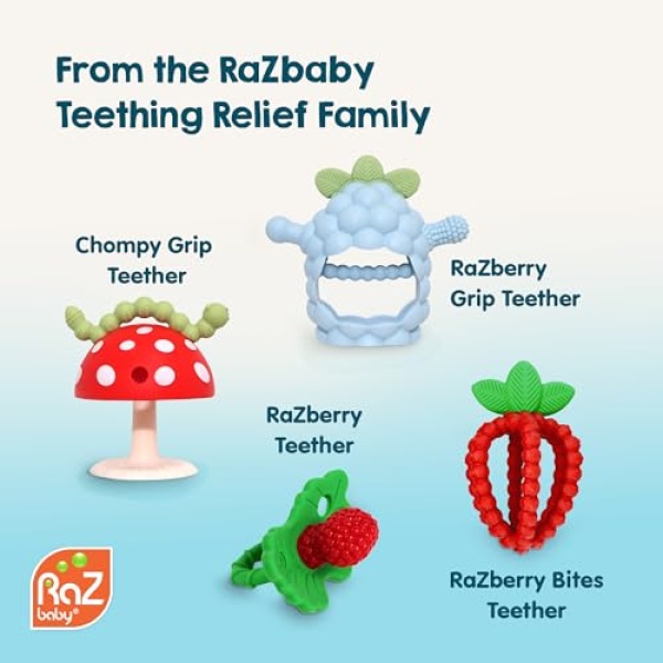RaZbaby Chompy Silicon Teether - 2 Pack - Image 7