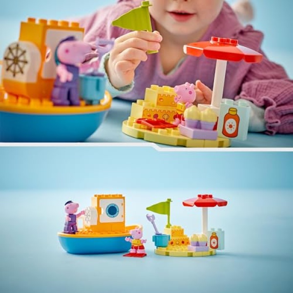 LEGO DUPLO Peppa Pig Boat Trip Toy for Toddlers 10432 - Image 4