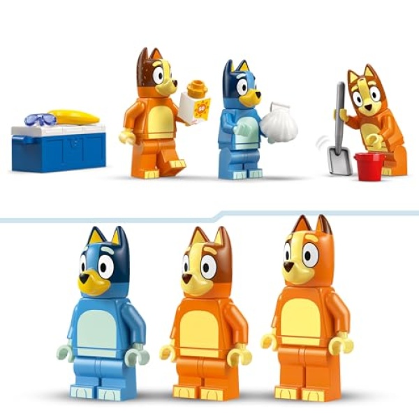 LEGO Bluey: Bluey's Beach & Family Car Trip Toy Set 11202 - Image 3