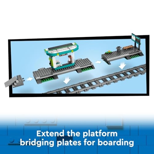 LEGO City Downtown Tram and Station Toy Set 60423 - Image 5