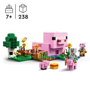LEGO Minecraft The Baby Pig House with Animal Toys 21268