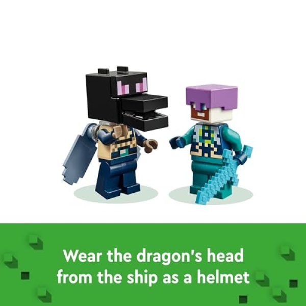LEGO Minecraft The Ender Dragon and End Ship Toy Set 21264 - Image 6