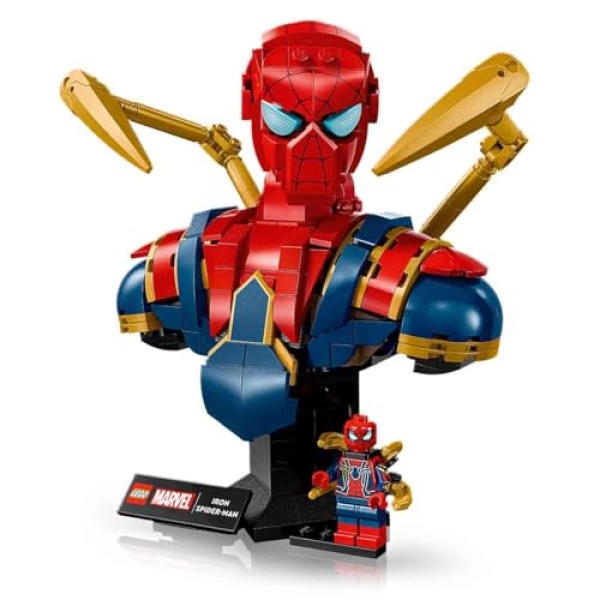 LEGO Marvel Iron Spider-Man Bust Avengers Building Set 76326 - Image 3