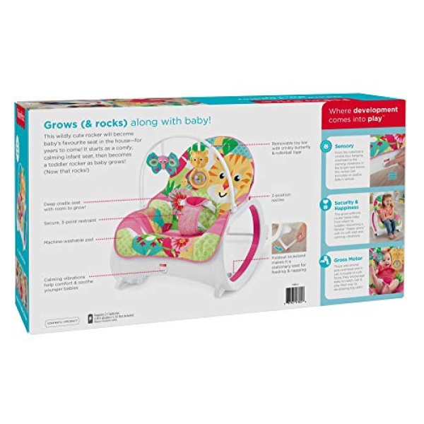 Fisher Price Infant Toddler Rocker - Pink - Image 3