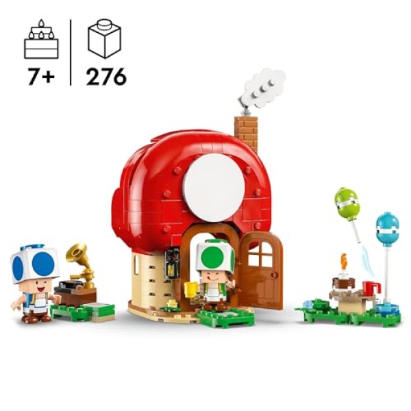 LEGO Super Mario Party at Toad's House Toy for Kids 72041 - Image 2