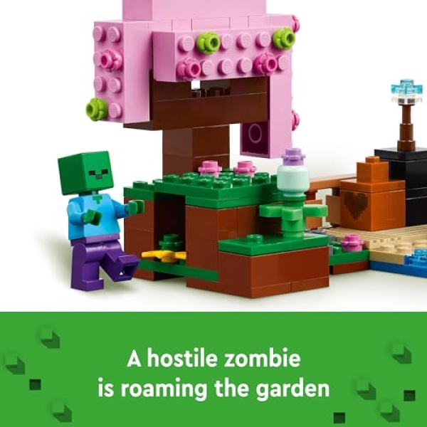 LEGO Minecraft The Cherry Blossom Garden Building Toy 21260 - Image 6