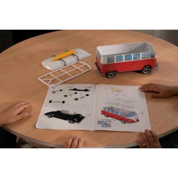 Ravensburger Volkswagen T1 Camper Van 3D Puzzle - 162 Piece - Image 6